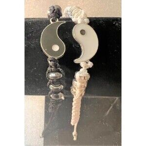 Adjustable Yin and Yang Bracelet Set - Both Included